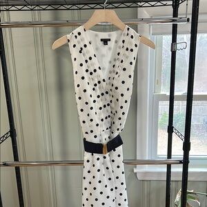 Ann Taylor Polka Dot Sleeveless Dress
